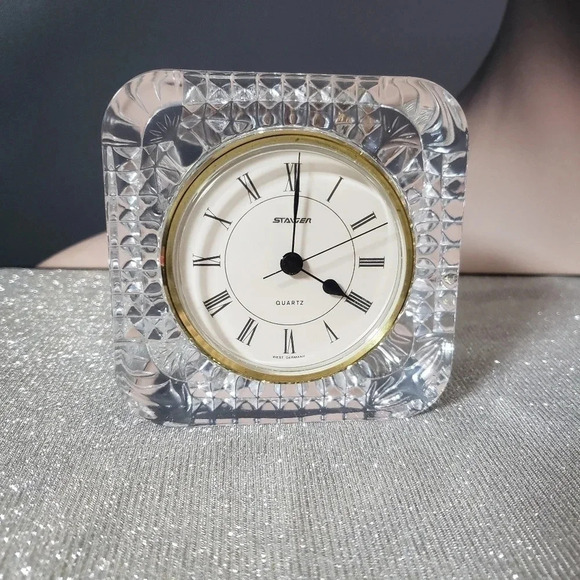 Staiger Other - Vintage Staiger Germany- France 24% Lead Crystal Mantle Clock